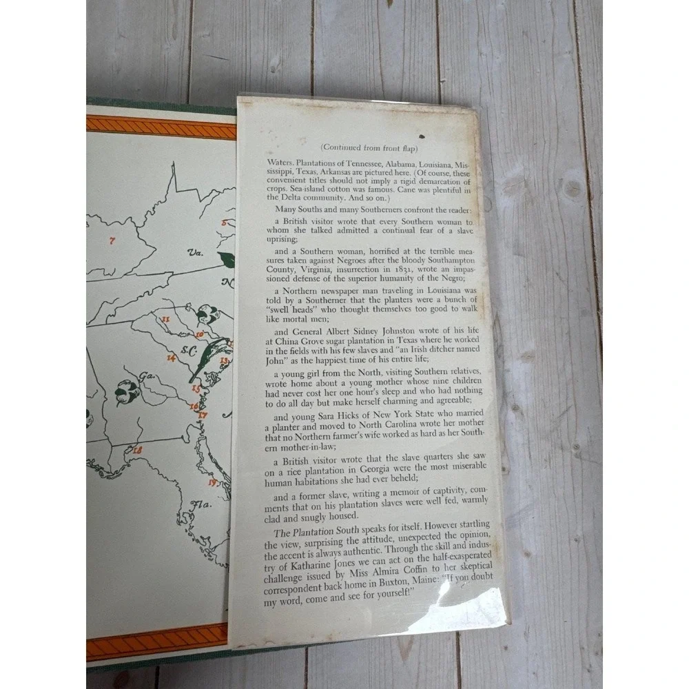 The Plantation South Katharine M. Jones 1957 First Edition History Bobbs-Merrill